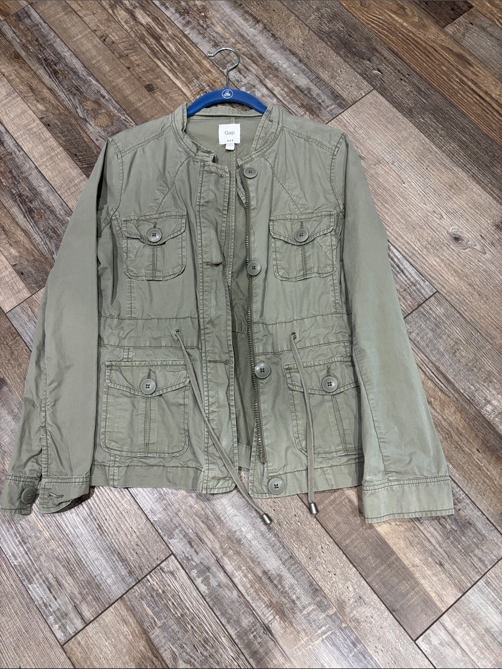 GAP Olive Green Drawstring Utility Jacket
